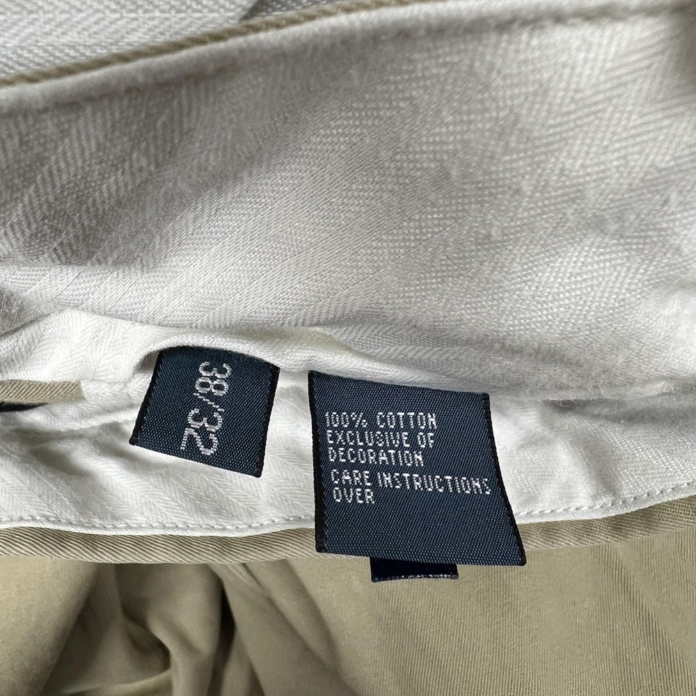 Polo Ralph Lauren Pants Mens 38x32 Beige Suffield Chino Classic Fit Preppy - Picture 5 of 15